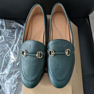 Dune London Grandeur Pebbled Leather Loafers